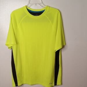 Tek Gear Men's XL Black and Neon Yellow Shirt